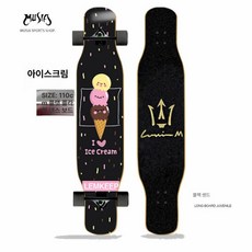 성인 청소년 전문 슬라이드 보드 스케이트보드, 1개, 아이스크림