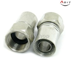 ADIT TV 안테나 압착공구 커넥터 5C방수 케이블잭 콘넥타 콘넥터 연결잭, AF0003, 1개