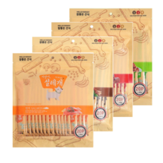 [4종 콤보세트] 강아지간식 이맛이 설레개 대용량 츄르 20p x 4개 총 80개입 소고기 치킨 연어 양고기 300g 4개, 콤보