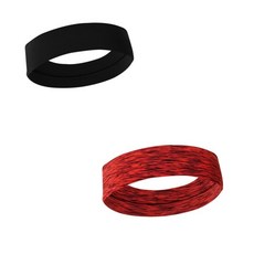 運動髮帶頭帶籃球男女吸汗導汗跑步健身頭巾戶外馬拉松騎行頭帶, FF16-07黑色+05 紅條紋【無標】, 1個