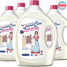 봉쥬르끌레어 퍼퓸 섬유유연제 프로방스 로즈향, 4개, 2.5L