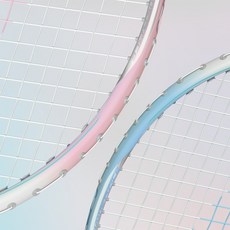 大翔羽球專賣 JNICE ELASTIC FORCE PLAY 久奈斯 力量型入門羽球拍, 1個, 藍白(含穿線)