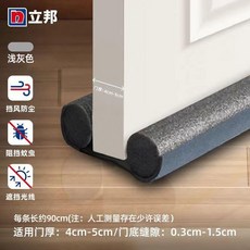 立邦門縫門底密封條 隔音擋風膠條, 1個, 立邦升級款門底密封條加厚更耐磨 ,木地板專用 奶油白1根 長約90cm
