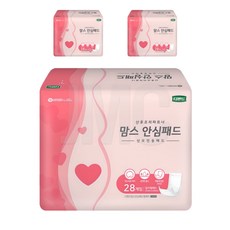 디펜드 여성용 맘스 안심 패드 산모전용 일자형 성인기저귀, FREE(onesize), 30개입, 3개
