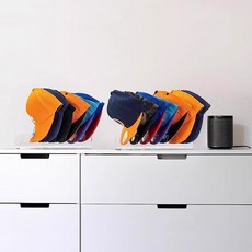 깔끔한 공간 정리 다용도 모자 보관 수납 정리대 세트, 투명, 1세트