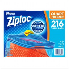 Ziploc 雙層夾鏈冷凍保鮮袋 17.7公分 x 18.8公分 54入, 1盒 x 54入