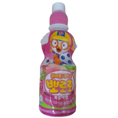 팔도 뽀로로 복숭아 유아음료, 72개, 235ml