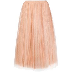 레드발렌티노 폴카 도트 튤 오버레이 스커트