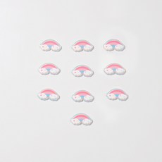봉봉샵 레인보우구름 냉장고 현관문 인테리어 자석 마그네틱, 레인보우구름 10P