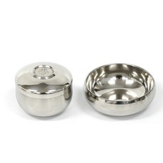 제사용 밥그릇 국그릇세트 스텐레스 이중입식기 공기대접세트 밥공기 홈세트 공기세트