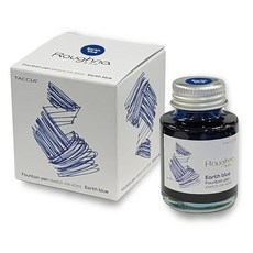 나카바야시 (Nakabayashi) TACCIA 만년필용 잉크 (수성 염료) 키타 토시유키/라프나잉 40ml 어스블루 TFPI-WD43-4