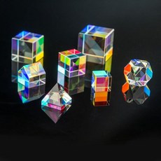 15 18 22mm RGB XCube Prsm Combner Spltter Cross Dchroc Polyhedron Pyramd Physcs Teachng Decoraton, 18mm 6-sides prism