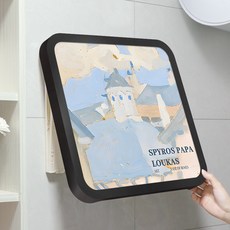 浴室掛畫放乾衣服摺疊收納櫃防水神器衛生間置物架壁畫放置收納盒, 1個, 一個