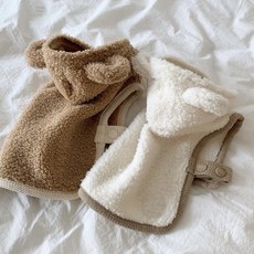 【格森】ins保暖寵物鬥篷披肩 中小型犬貓咪泰迪秋冬加厚款, 咖啡色,XL, 1個