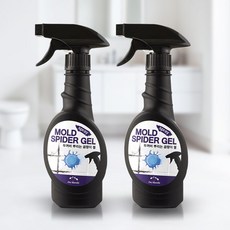 두꺼비 곰팡이제거제 블랙스파이더젤 벽 벽지 욕실 화장실 청소세제, 400ml, 2개