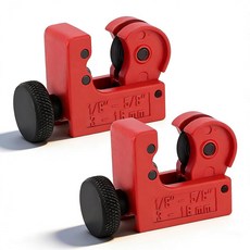 AutoViteX 2팩 튜빙 커터 구리 황동 알루미늄 PVC 파이프 배관용 1/8인치 ~ 5/8인치 튜브 커터