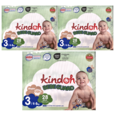 킨도 프리미엄 오슬림 베베가드 밴드형 기저귀 중형 유아용, 3단계, 84매