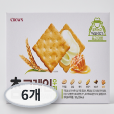 크라운 참그레인 우리밀, 192g, 6개