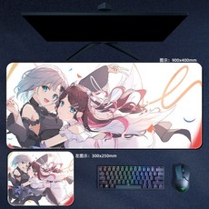 VSPO 마우스패드 키보드 장패드 두께 4mm 다양한 사이즈 모음, 300x250mm, AE, 1개