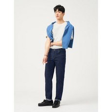 매장정품 빈폴 BEANPOLE MEN 슬림 여름 데님 팬츠 - 네이비 250427