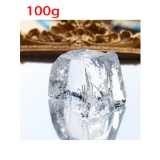 100G 7 색 젤리 왁스 DIY 수제 향기로운 양초 만들기 용품 재료 다채로운 반죽 Le 투명 원시 크리스탈, 01 transparent