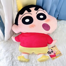 蠟筆小新 Q版毛絨公仔 靠枕 睡覺玩偶 小白 左衛門 車載動漫抱枕, 1個, 野原新之助毛絨公仔(約45cm),正版現貨