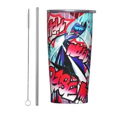 하즈빈 호텔스 알라스토르 복스 2 텀블러 빨대 포함 스테인리스 스틸 머그컵 이중벽 진공 단열 냉온용 20, 01 20OZ, 17 20