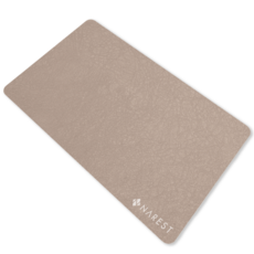 빠른 건조 미끄럼방지 규조토 발매트 - 나레스트 부드러운 원단 간편세척 (화장실 욕실 주방), 라이트브라운