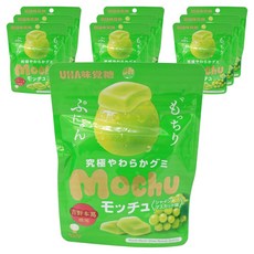 UHA味覺糖 極致Q軟 Motchu 麝香葡萄口味軟糖, 45g, 10個