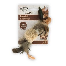 AFP 고양이 흥미유발 깃털공 캣닢 양모인형 BROWN_2100, 상세 설명 참조