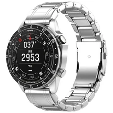 가민 MARQ 에비에이터/어드벤처러 22mm 퀵핏 팔찌 Tactix 8/Fenix 8 51mm 47mm/E 7 6Pro용 티타늄 스트랩, 01 Silver, 11 MARQ Aviator (Gen 2)