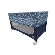 恩寶 Babybabe 幼兒遊戲床 雙層遊戲床 附蚊帳 收納袋, 藍色