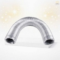 알루미늄 후렉시블 덕트 호스 10M 환풍기 배기용 자바라, 3) 125mm