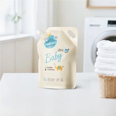 酷咕鴨 KUKU 清除新冠&腸病毒低敏洗衣精 特調寶寶香 特調鼠尾草 嬰兒洗衣精 補充包, 1個, 補充包-特調寶寶香 / 4459, 1L