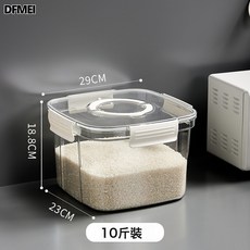 DFMEI 廚房家用米桶帶蓋透明密封大容量儲米箱米桶箱米缸貓糧狗糧桶, 1個, 參考詳情