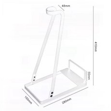 화이트앤블랙 무선청소기 거치대 청소기거치대 홀더, 화이트