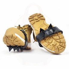 버클형 아이젠 눈길 빙판 등산 간편 체결 논슬립 실내외용, 블랙, 1개