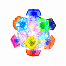키캡 키링 딸깍이 클리커 한손에 착 감기는 슈팅스타 LED 볼, 1개, 슈팅스타 11구 LED 볼