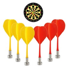 자석 다트핀 6P 원형 안전 다트 게임 유아 어린이 가족 실내 놀이 디자인 인테리어 복불복