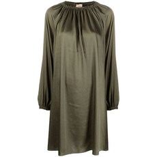 블랑카비타 개더 디테일 긴소매 드레스