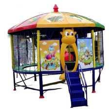 초대형 야외 트램폴린 놀이기구 트램플린 보호망 펜션 운동 실외 놀이터 가정용 방방이 직경, A. 트램폴린 6