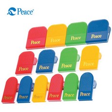 평화 칼라지협 소형 36개 클립 집게 문서고정 문서철, 단품, 단품