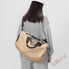 熱賣 健身包幹濕分離遊泳收納包訓練大容量運動包出差通懃旅行包多層防水健身袋磨單肩包經典休閒9YTZ, 卡其色[乾溼分離獨立鞋倉], 1個