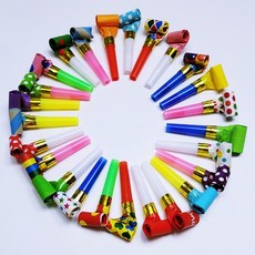 코끼리피리 파티용 피리 나팔 무늬, 10개, 랜덤