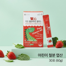 성장기 어린이 철분 비타민C 엽산 혼합유산균 자일리톨 프락토올리고당 스틱, 1개