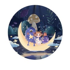 인체감지 무드등 충전식 스마트 침실 조명 어린이방 선물용, 화이트 6000K, 1개, G-정글 요정