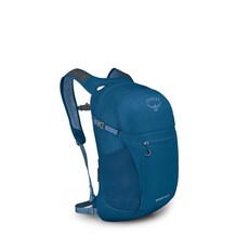 오스프리 Osprey Daylite Plus 통근용 백팩 - 노트북 슬리브와 물병 포켓이 있는 가벼운 일상 팩 직장 학교 및 여행에 이상적 다용도 보관 옵션 원더 옐로우, 나이트 시프트 블루