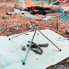 캠핑 화로대 유리 섬유 깔개 화재 방지 방염 매트 방염포 시트 패드 버너 받침대, 1개