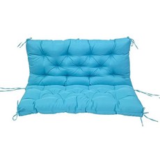 정원 파티오 스윙 교체용 등받이 방수 벤치 쿠션 의자 패드, [03] 150x100x10CM, 3. Peacock Blue