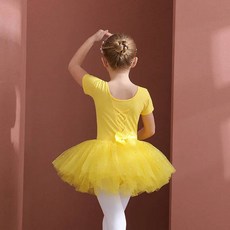 여자 발레 댄스 드림 투투 드레스 키즈 짧은/긴 소매 Tulle Bowknot 스케이트 체조 크리스마스 생일 파티 Leotard Dancewear 201686